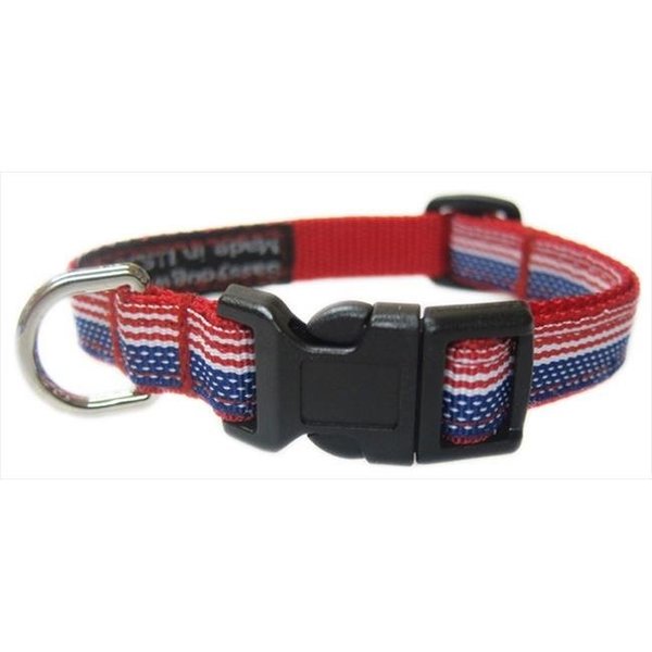 Sassy Dog Wear Sassy Dog Wear AMERICAN FLAG1-C American Flag Dog Collar - Extra Small AMERICAN FLAG1-C